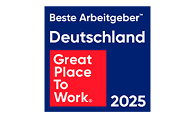 Auszeichnungssiegel der Initiative Great Place to Work: Beste Arbeitgeber in Deutschland 2025