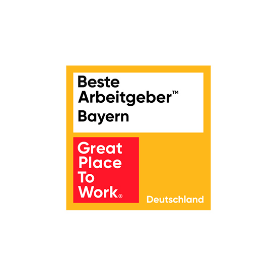 Siegel von Great Place to Work für Beste Arbeitgeber Bayern