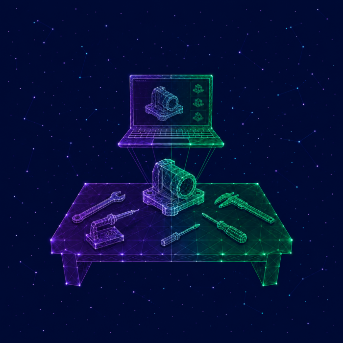 Development environment represented by a workbench