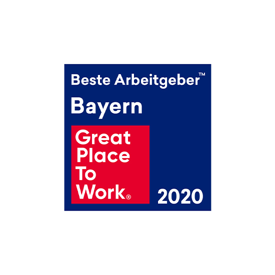 Siegel für Great Place to Work 2020 Beste Arbeitgeber Bayern