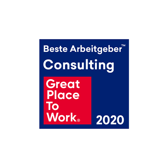 Siegel für Great Place to Work 2020 Beste Arbeitgeber Consulting