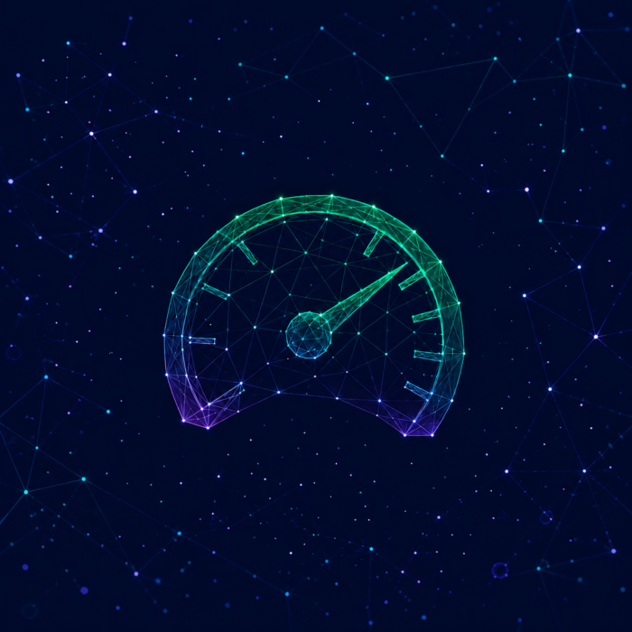 Performance Management Consulting Illustrated by a Speedometer