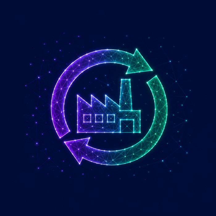 Auditing and Requalification of Suppliers, represented by a factory with a circular arrow