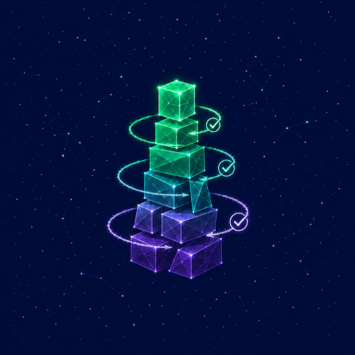 Agile Trasnformationsberatung dargestellt durch eine Pyramide mit unterschiedlichen Bausteinen